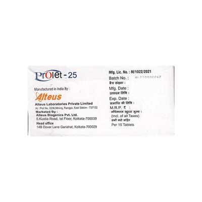 PROLET 25 Tablet 15's - Epilepsy/Convulsion-Ant