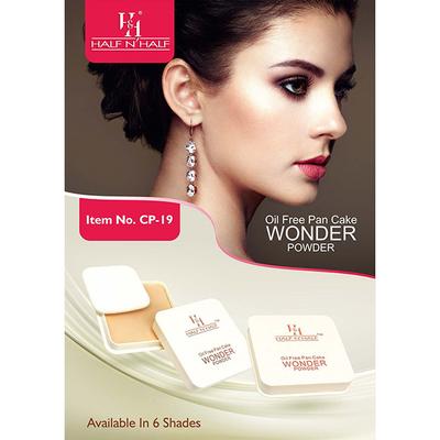 Half N Half Oil Free Pan Cake Wonder Powder, Sun Powder 15 gm - Compact Powder