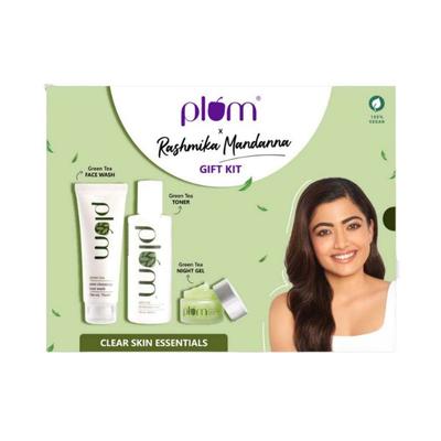 Plum Clear Skin Essentials Rashmika Mandanna Gift Kit For Bright Clear Skin Per Vegan 75 gm - Others