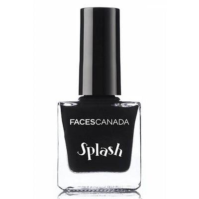Faces Canada Splash Nail Enamel Black Beauty 15 8 Ml - Nail Polish