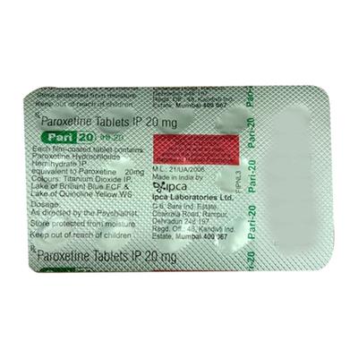 PARI 20 Tablet 15's - Depression-Ant