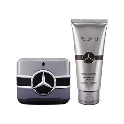 Mercedes-Benz Sign Your Attitude Set (Eau De Toilette 100ml + Shower Gel 100ml) 1's - Men Perfumes (Edt/Edp)