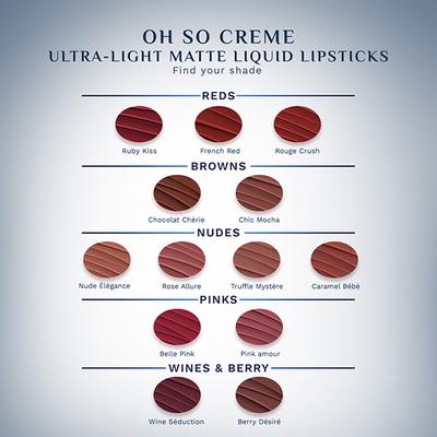 Pilgrim The French Collection Oh So Creme Liquid Lipstick - Pink Amour 3.5 ml - Liquid Lipsticks