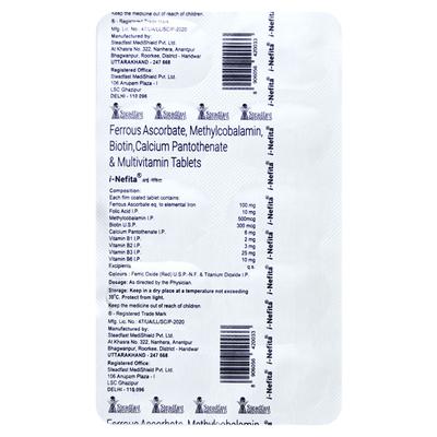 I NEFITA Tablet 10's - Supplements-Vam