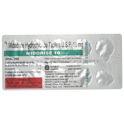 MIDORISE 10 Tablet 10's - Hypotension-Vas