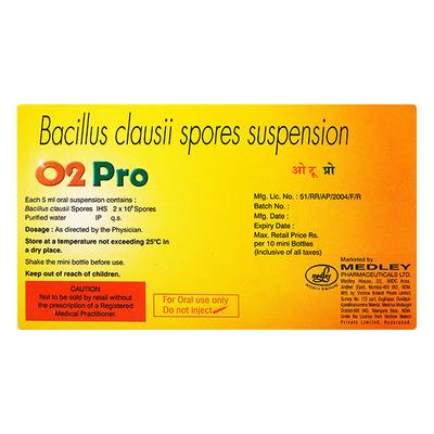 O2 Pro Oral Suspension 5ml - Diarrhoea-Ant