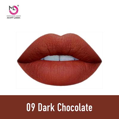 Matt Look Lip Makeup Temptation Liquid Matte Lipstick, Dark Chocolate 5 ml - Liquid Lipsticks