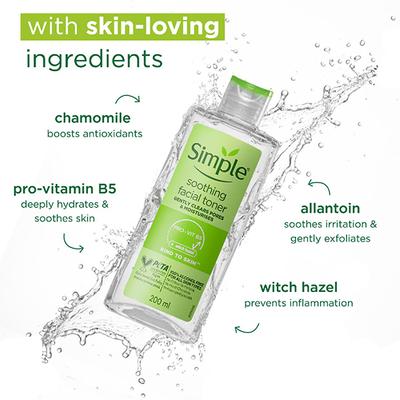 Simple Kind To Skin Soothing Facial Toner 200 ml - Toners
