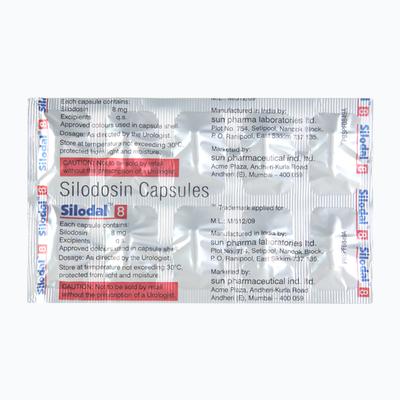 Silodal 8mg Capsule 10'S - Bladder And Prostate Disorders-Dru