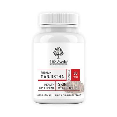 Life Aveda Premium Manjistha Veg Capsule 60's - Pure Herbs