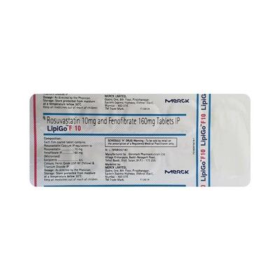 Lipigo F 10mg Tablet 10'S - High Cholesterol-Dys