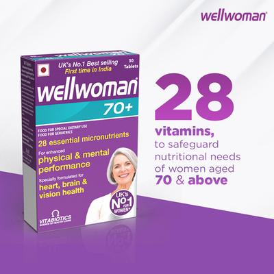 Wellwoman 70+ Multi-Vitamin Tablet 30's - Multi-Vitamins