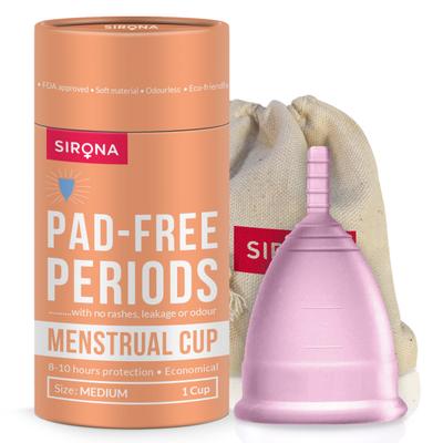 Sirona Reusable Menstrual Medium Cup 1's + Microsterilizer 1's 1 s - Menstrual Cups