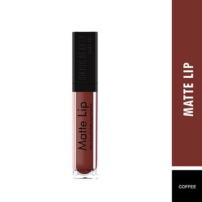 Swiss Beauty Ultra Smooth Matte Liquid Lipstick - (Coffee) 6 ml - Liquid Lipsticks