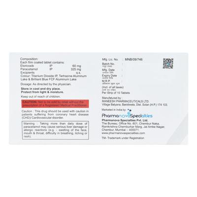 ETOFINE P Tablet 10's - Pain relief-Nsa