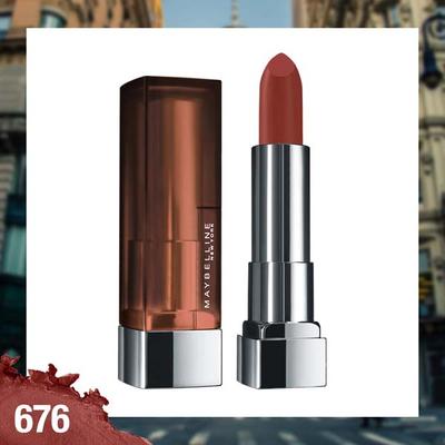 Maybelline New York Color Sensational Creamy Matte Lipstick, 676 East Village Rose 1's - Lipsticks
