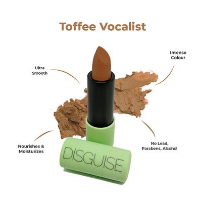 DISGUISE Ultra-Comfortable Satin Matte Lipstick,Toffee Vocalist 14 4.2 gm - Lipsticks