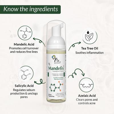 Fixderma Mandefix Foaming Face Cleanser 50 ml - Face Washes