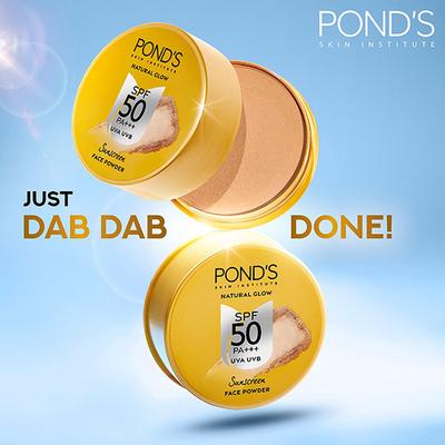 Pond's SPF 50 UV AB PA+++, Sunscreen Face Powder for Sun Protection for Oily Skin 20 gm - Face Sunscreen