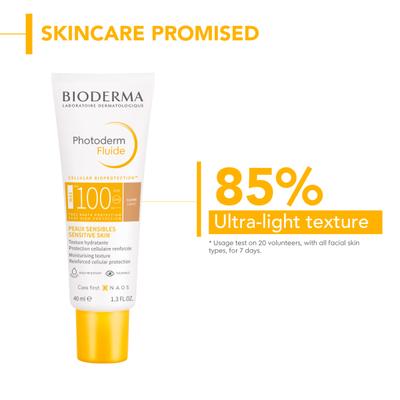 Bioderma Photoderm Fluide SPF 100+ UVB Sunscreen - Claire Light 40 ml - Face Sunscreen