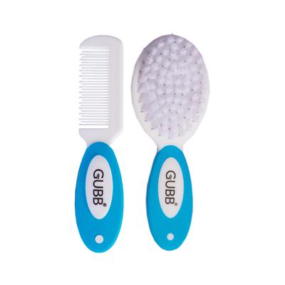 GUBB Baby Comb & Brush Set, Blue 140 gm - Hair Brushes