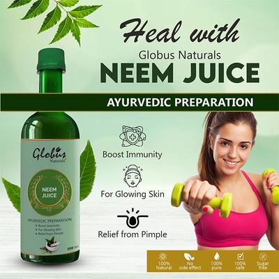 Globus Naturals Neem Juice 500 ml - Ayurvedic Juices