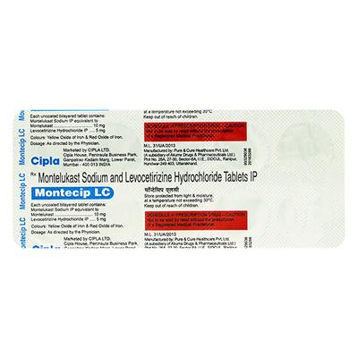 Montecip LC Tablet 10'S - Allergies-Ant