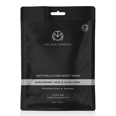 The Man Company Bright and Fresh (Charcoal Sheet Mask (25 ml), Skin Brightening Cream (50 gm) and Charcoal Face wash (100 ml) 1's - Facial Kits
