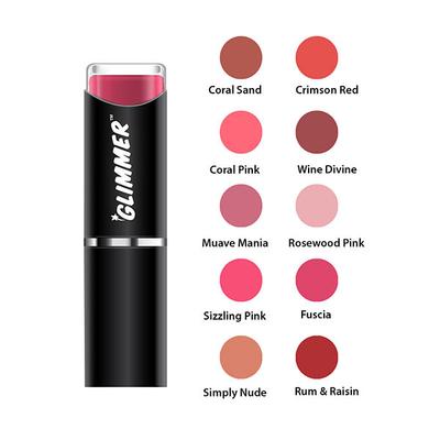 GLIMMER MATTE LIPSTICK SIZZLING PINK 4.2 gm - Lipsticks