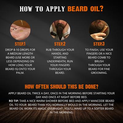 Mancode Beard Oil -Lemon Grass & Orange Oil 60 ml - Beard Oil