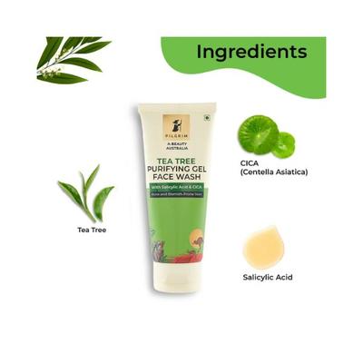 Pilgrim Tea Tree PURIFYINGgEL FACE WASH 100 ml - Face Wash & Cleansers
