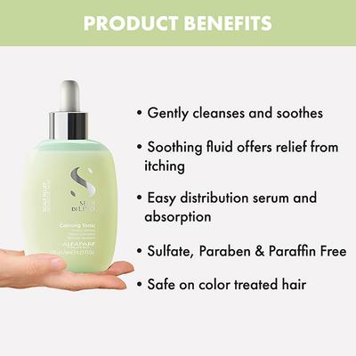 Alfaparf Milano Scalp Relief Calming Micellar Serum for Sensitive & Oily Scalp Night Lotion 125 ml - Hair Serums