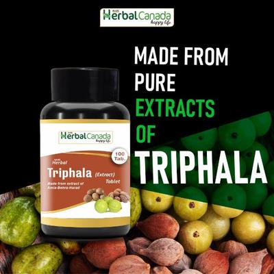 Herbal Canada Triphala Veg Tablet 100's - Pure Herbs