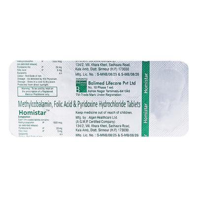Homistar Tablet 10'S - Supplements-Vam