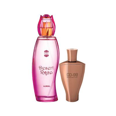 Ajmal Desert Rose EDP Floral Oriental Perfume And CD 99 Mukhallat Concentrated Perfume Oil Floral Oriental 114 ml - Perfumes (Edt/Edp)