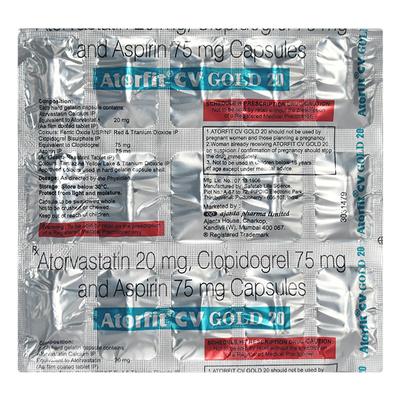 ATORFIT CV GOLD 20 Capsule 15's - Blood Clot-Ant