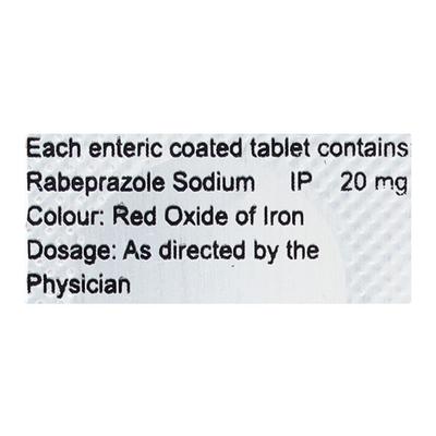 RABICENT 20mg Tablet 10's - Ulcer/Reflux/Flatulence-Aaa