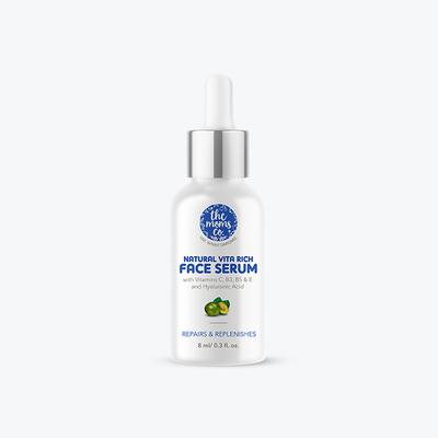 The Mom's Co. Natural Vita Rich Face Serum with Vitamins C Hyaluronic Acid 8ml - Scrubs & Exfoliants