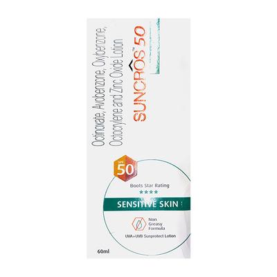 SUNCROSS 50 SPF 50 UVA+UVB AQUA Lotion 60ml - Sunscreen Preparations-Emo