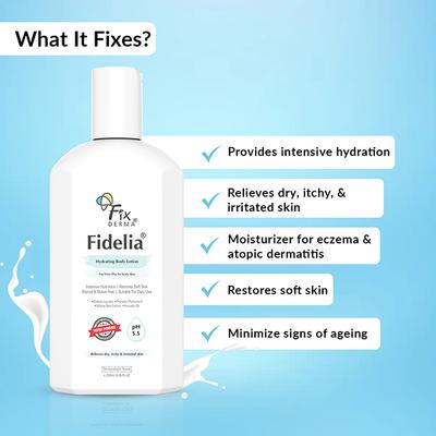 Fixderma Fidelia Hydrating Body Lotion, Moisturizer For Face & Body 250 ml - Face Moisturizers