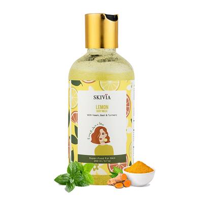Skivia Lemon Body Wash With Neem & Pomegranate 200 ml - Shower Gels & Body Wash