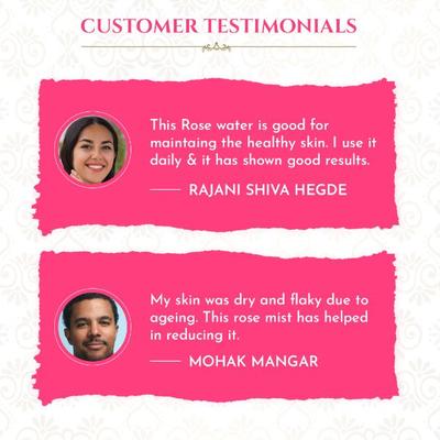 Khadi Essentials Refreshing Rose Hydrating Toning Face Mist for Makeup Removal Cleansing 100 ml - Toners