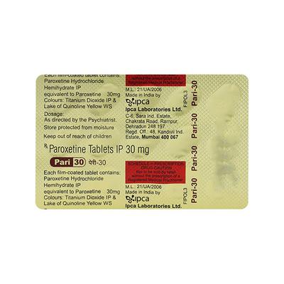 PARI 30 Tablet 15's - Depression-Ant