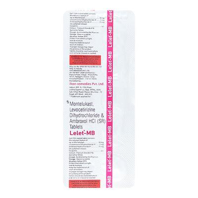 LELET MB Tablet 10's - Cough And Cold-Cou