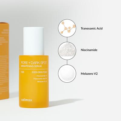 Celimax Pore + Dark Spot Brightening Serum, Reduces Pigmentation 30 ml - Face Serum