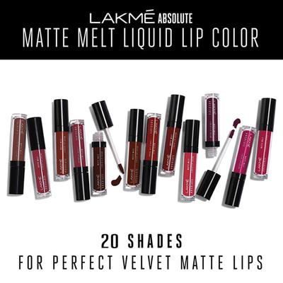Lakme Absolute Matte Melt Liquid Lip Color Red Vibe 6 Ml - Liquid Lipsticks