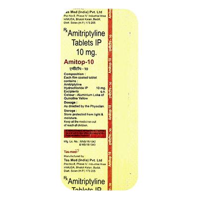 Amitop 10mg Tablet 10'S - Depression-Ant