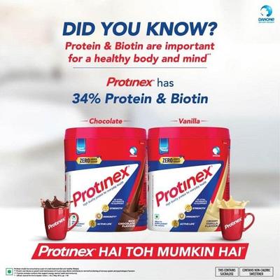 Protinex Powder - Creamy Vanilla Flavour 400 gm (Refill Pack) with Free Bottle 325 ml - Protein Drink