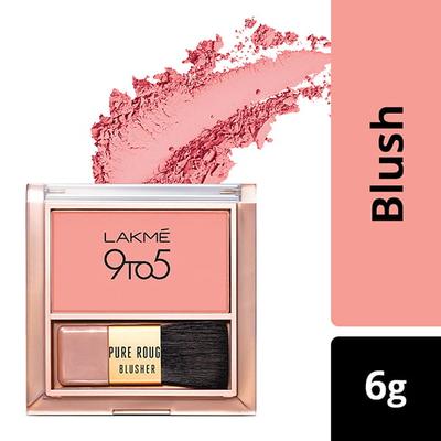 Lakme 9 To 5 Pure Rouge Blusher Nude Flush 6 Gm - Blushes