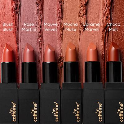 mCaffeine Cocoa Kiss Creamy Matte Nude Lipstick with Cocoa Butter - Choco Melt 4.2 gm - Lipsticks